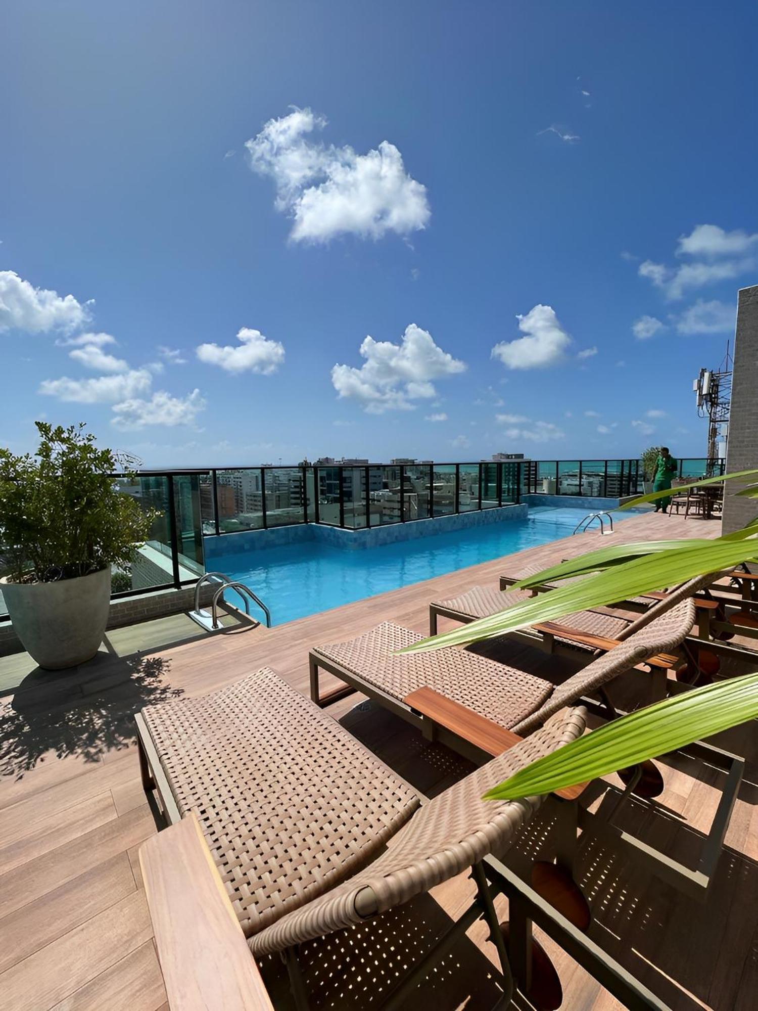 Novissimo, 500M Praia, Garagem, Vista - Luzes Do Arrebol Maceió Εξωτερικό φωτογραφία